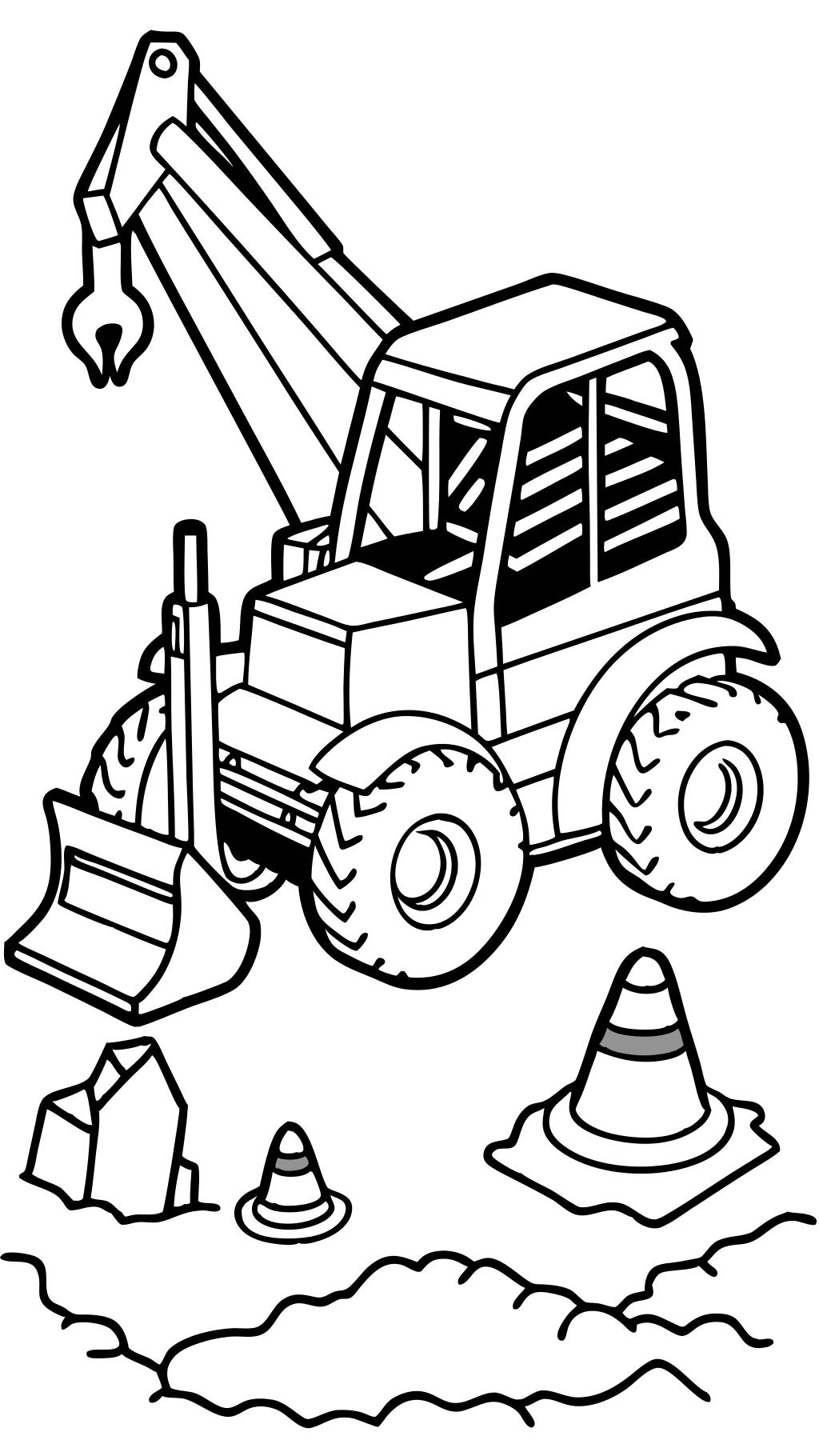 skid loader coloring pages